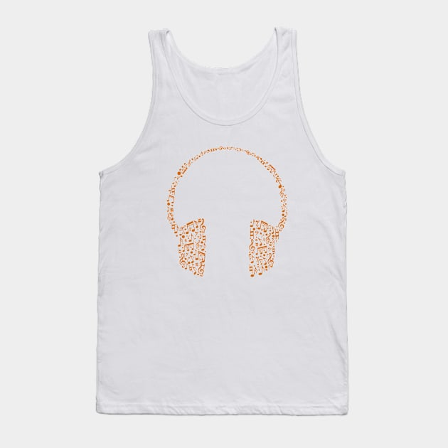 music notes headphone Tank Top by Itsme Dyna